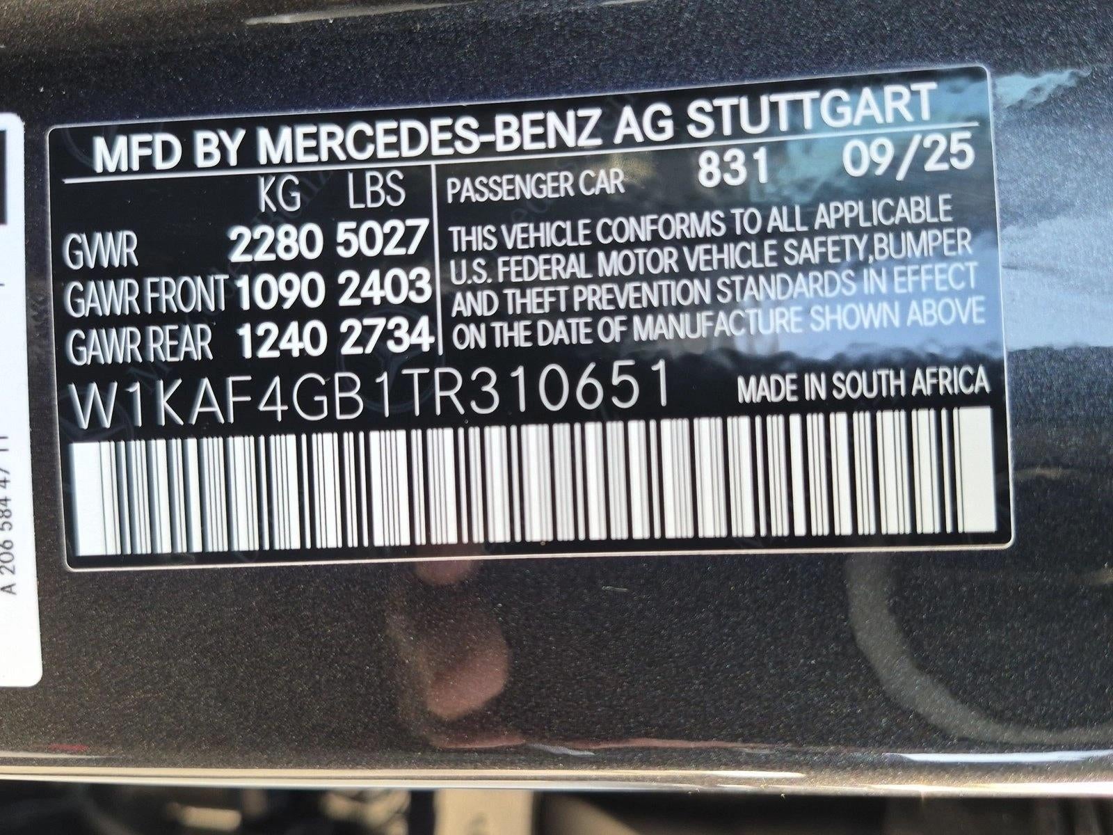 2026 Mercedes-Benz C-Class C 300 Sedan