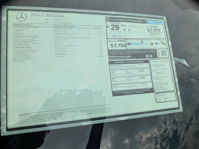 2026 Mercedes-Benz C-Class C 300 Sedan