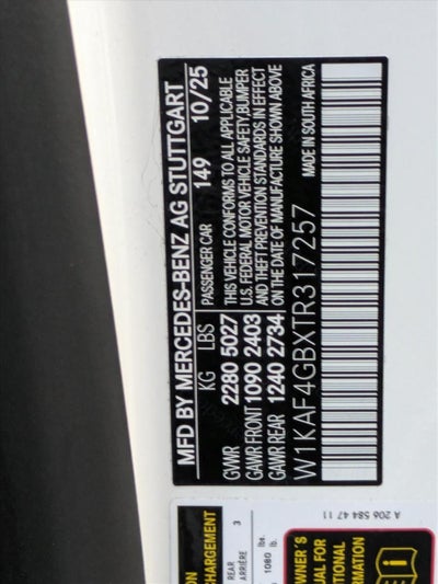 2026 Mercedes-Benz C-Class C 300 Sedan