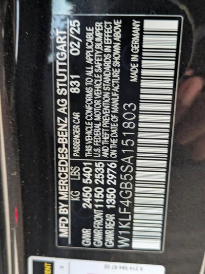 2025 Mercedes-Benz E-Class E 350 RWD Sedan