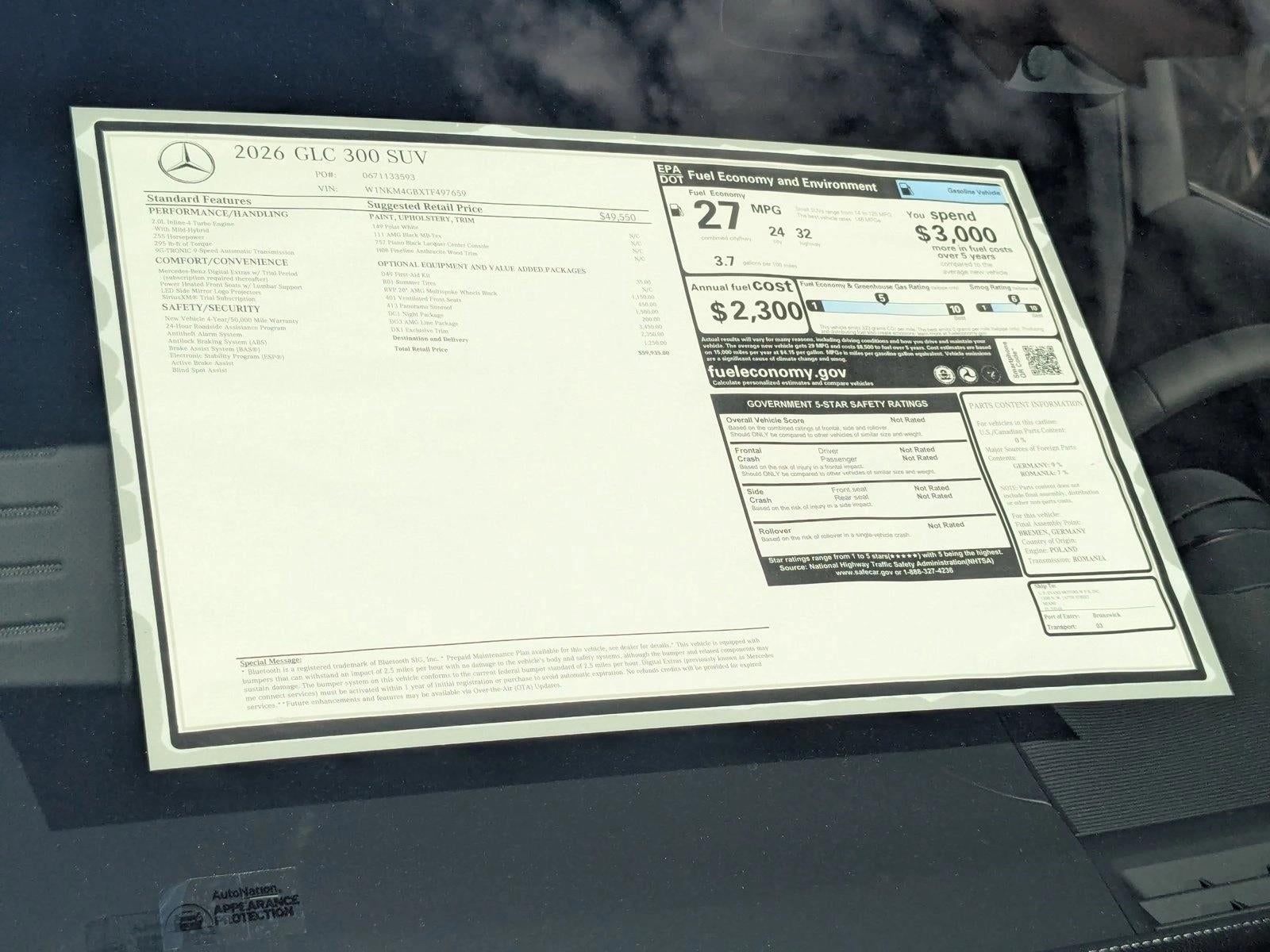 2026 Mercedes-Benz GLC GLC 300 SUV