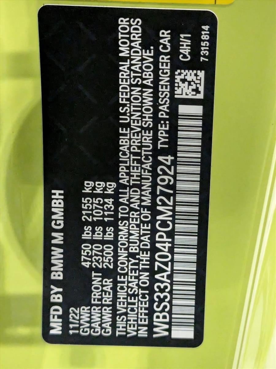 2023 BMW M4 M4 Competition Coupe