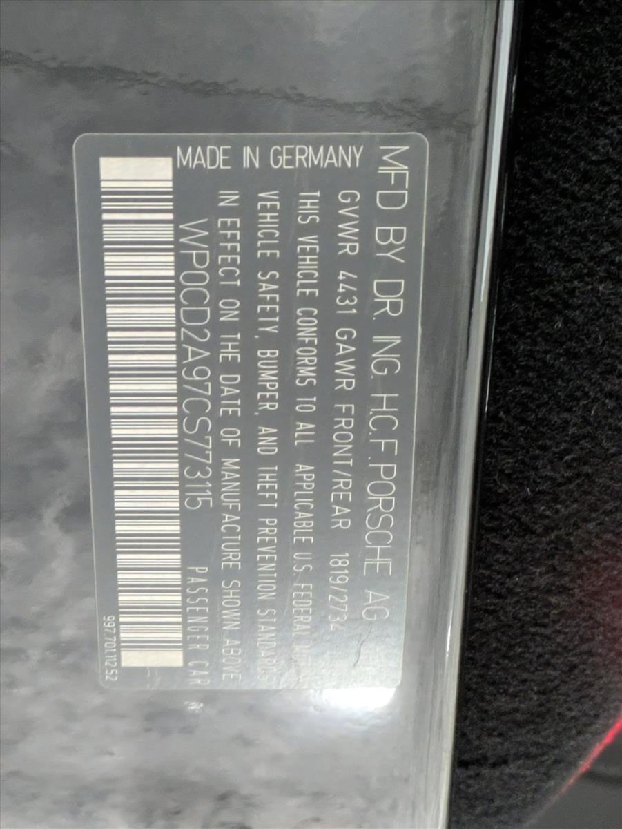 2012 Porsche 911 2dr Cabriolet S Turbo
