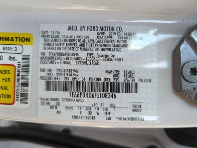 2015 Ford Fusion 4dr Sdn SE FWD
