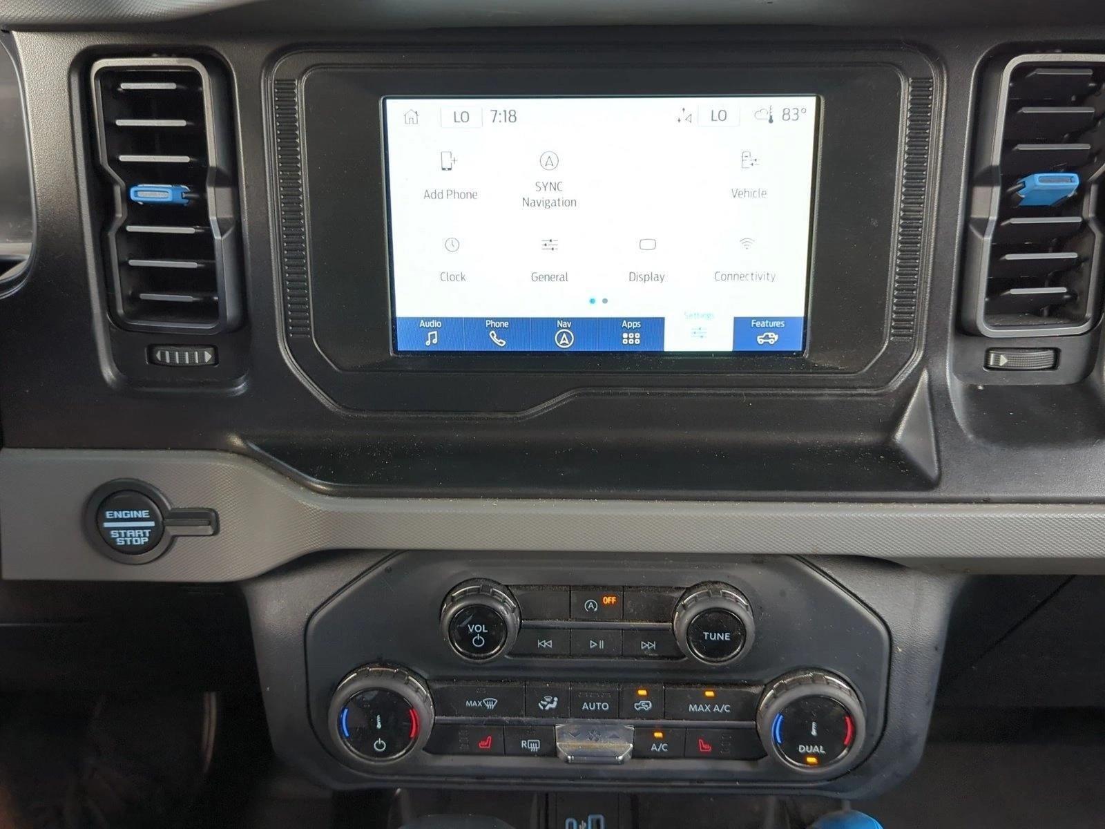 2022 Ford Bronco Black Diamond 4 Door Advanced 4x4