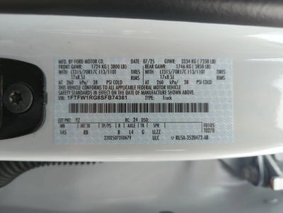 2025 Ford F-150 Raptor 4WD SuperCrew 5.5' Box