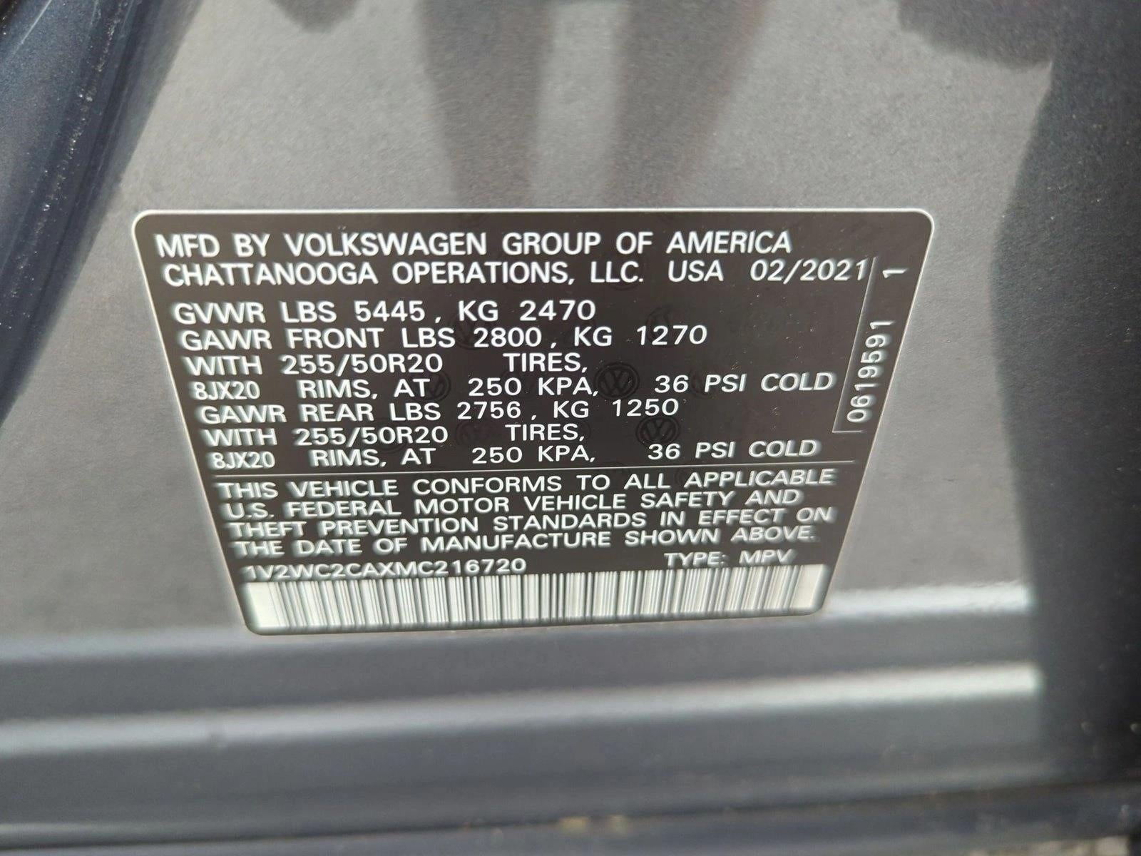 2021 Volkswagen Atlas Cross Sport 2.0T SE w/Technology FWD