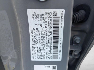 2026 Honda Civic Sedan Sport CVT