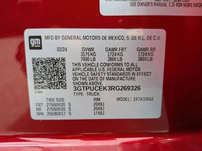 2024 GMC Sierra 1500 Crew Cab Short Box 4-Wheel Drive Elevation 3SB
