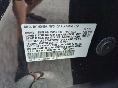 2017 Honda Pilot EX-L w/RES 2WD