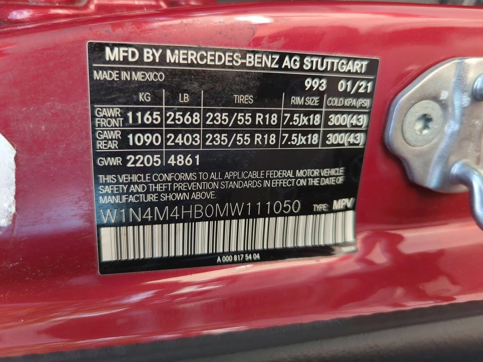 2021 Mercedes-Benz GLB GLB 250 4MATIC® SUV