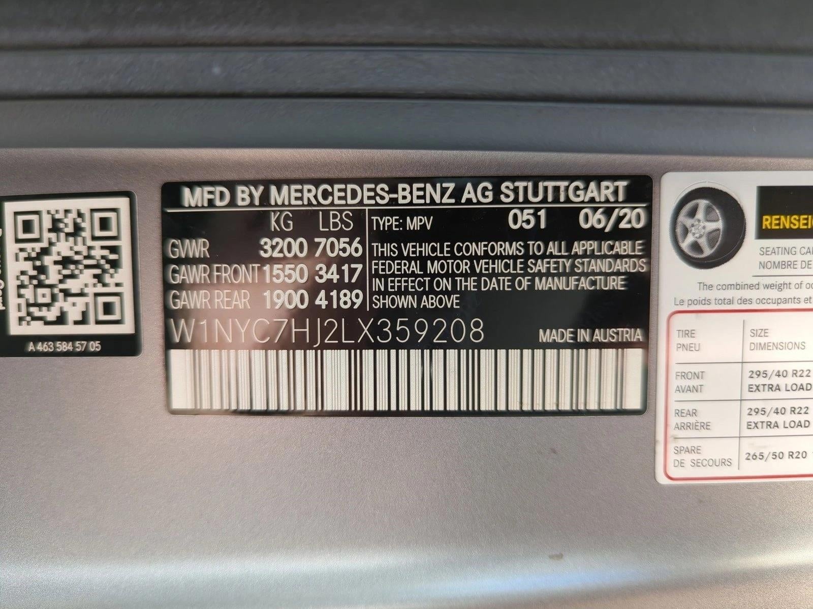 2020 Mercedes-Benz G-Class AMG® G 63 4MATIC® SUV