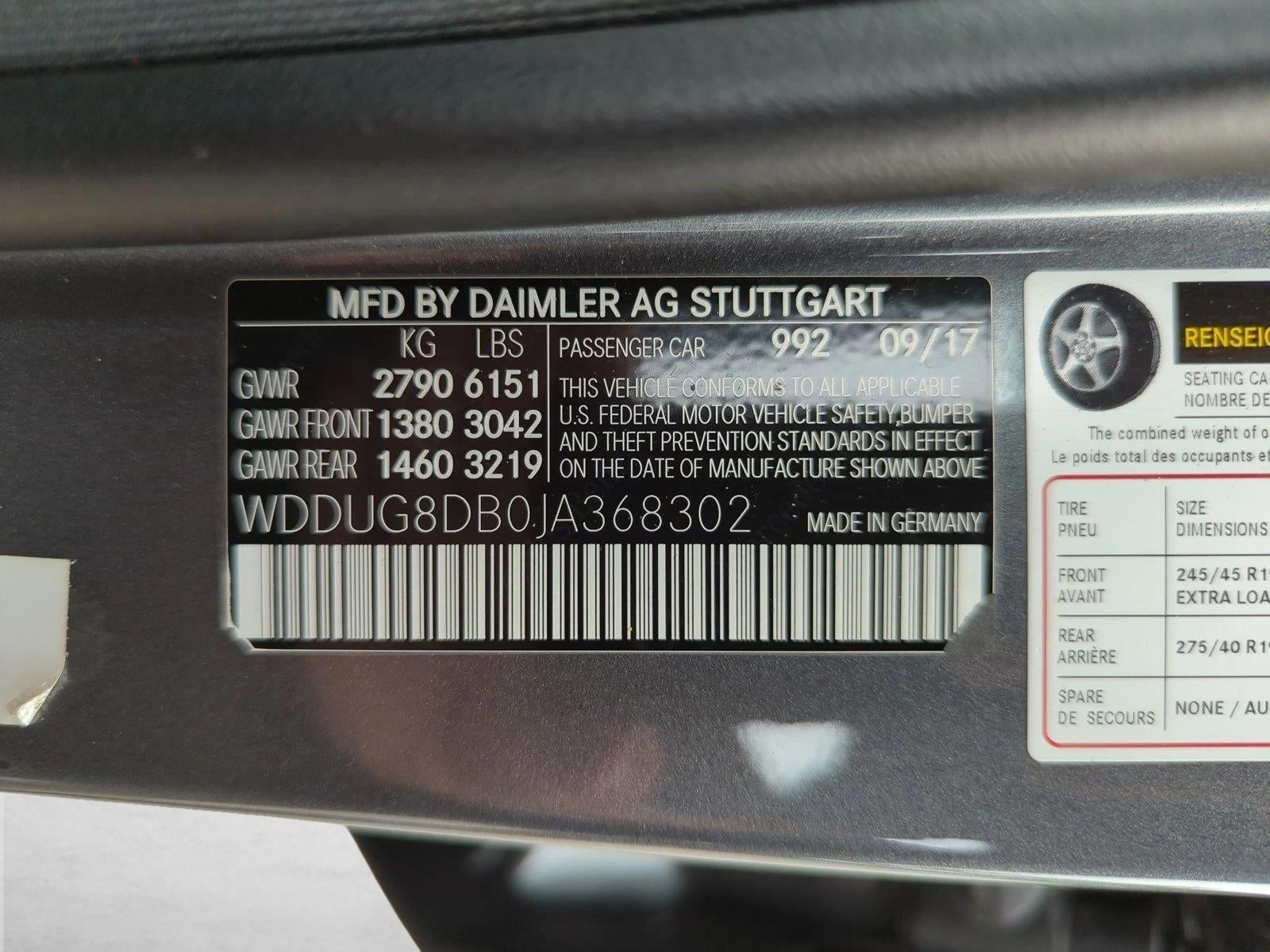 2018 Mercedes-Benz S-Class S 560 Sedan