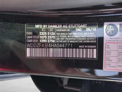 2017 Mercedes-Benz E-Class E 300 Luxury RWD Sedan