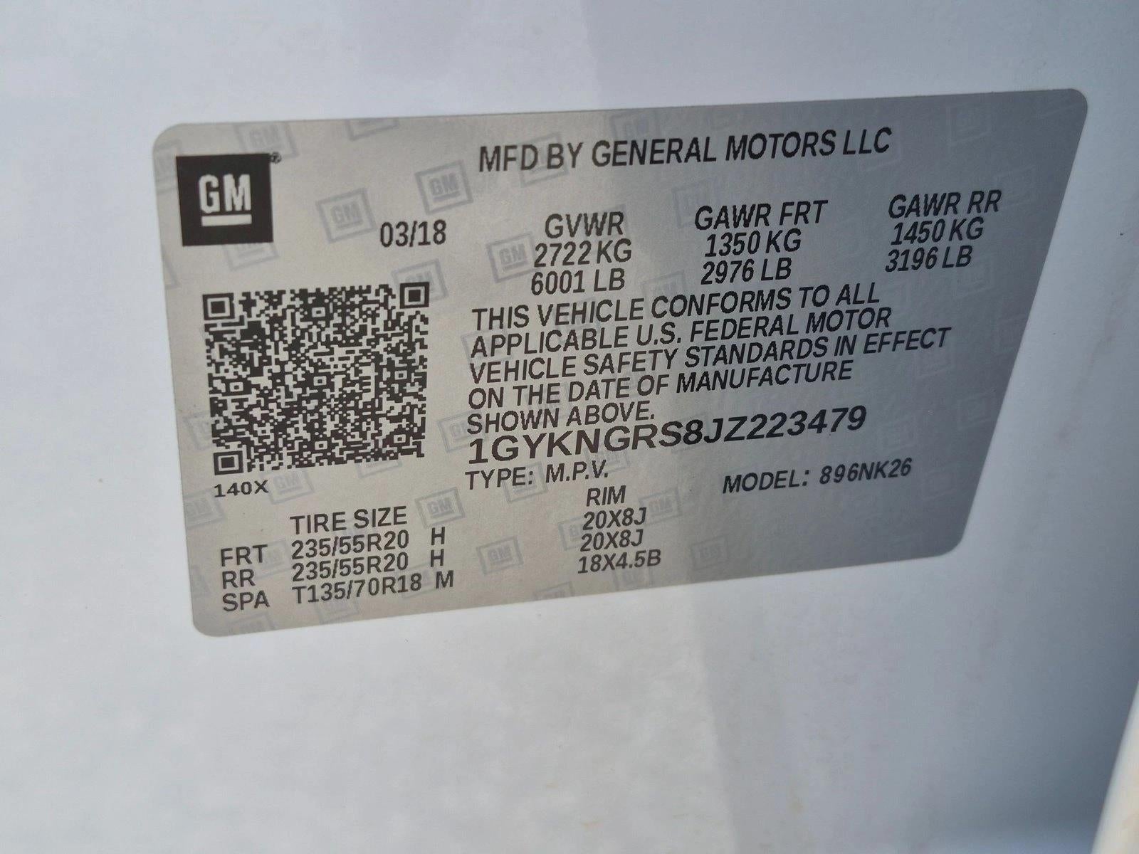 2018 Cadillac XT5 AWD 4dr Platinum