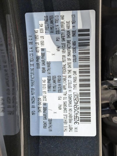 2024 Mazda Mazda3 Sedan 2.5 S Preferred FWD