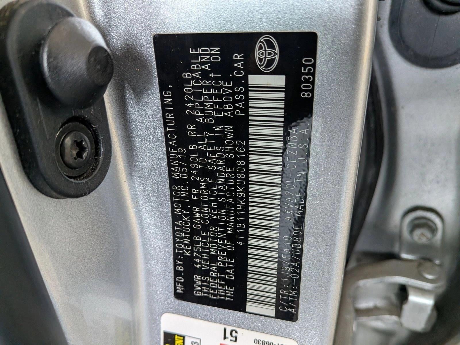 2019 Toyota Camry LE Auto (SE)