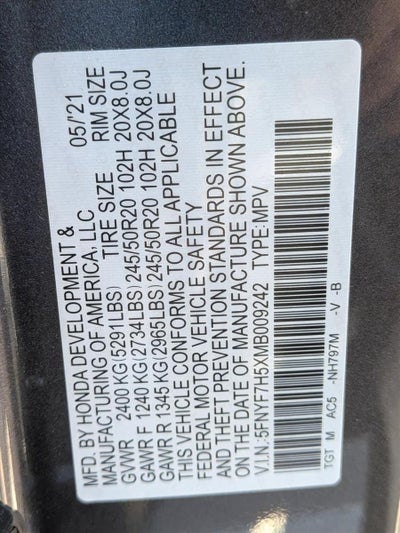 2021 Honda Passport EX-L FWD