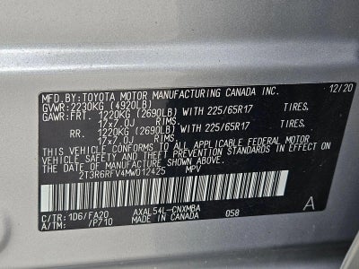 2021 Toyota RAV4 Hybrid XLE AWD (Natl) *Ltd Avail*