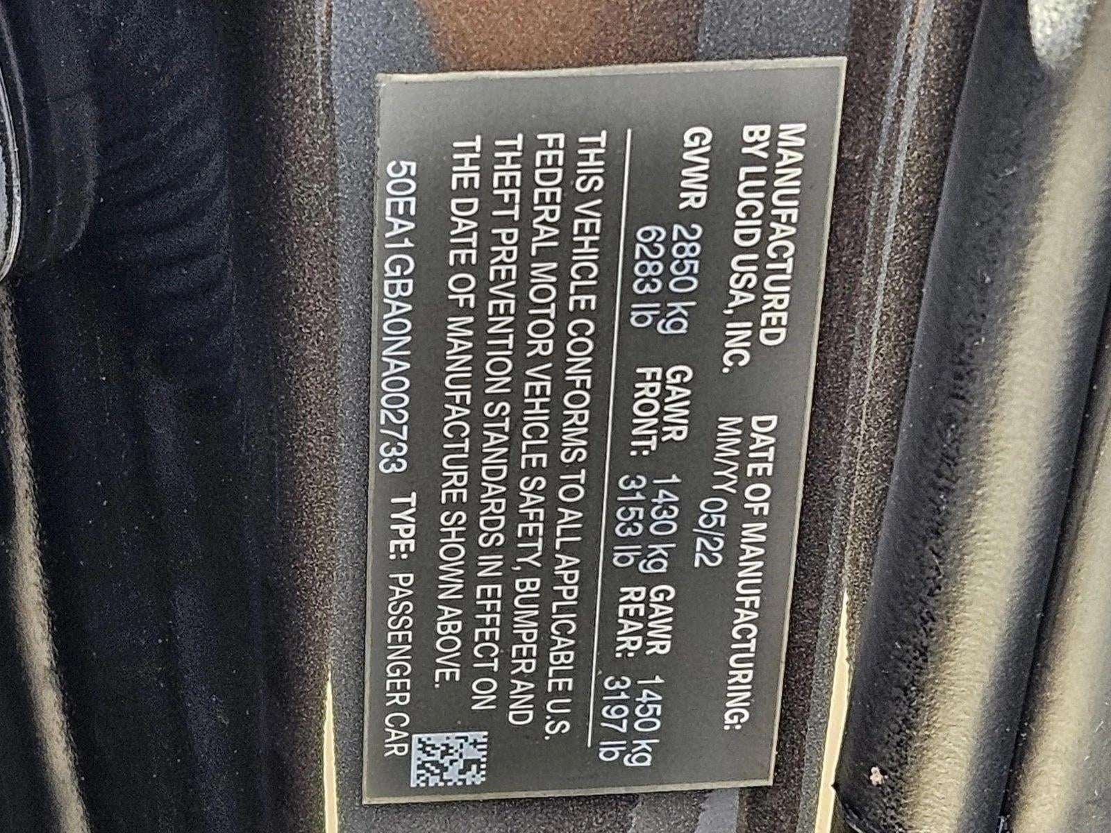 2022 Lucid Air Grand Touring AWD