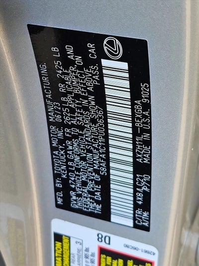 2023 Lexus ES 300h Ultra Luxury FWD