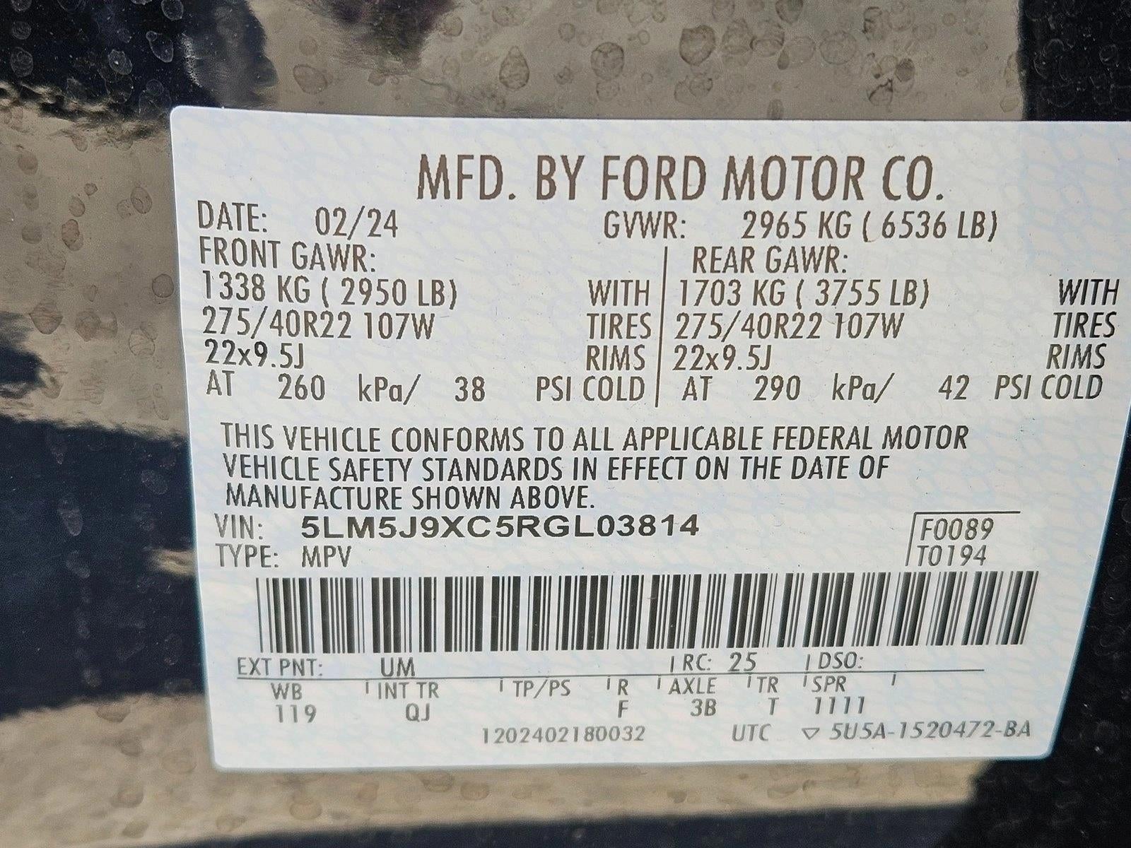 2024 Lincoln Aviator Black Label AWD