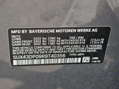 2024 BMW X3 sDrive30i Sports Activity Vehicle