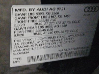 2021 Audi Q7 Premium 45 TFSI quattro