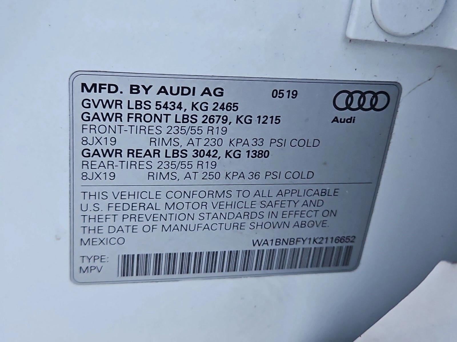 2019 Audi Q5 Premium Plus 45 TFSI quattro