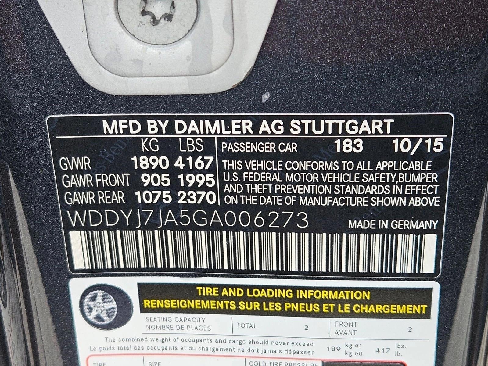 2016 Mercedes-Benz AMG® GT AMG® GT S