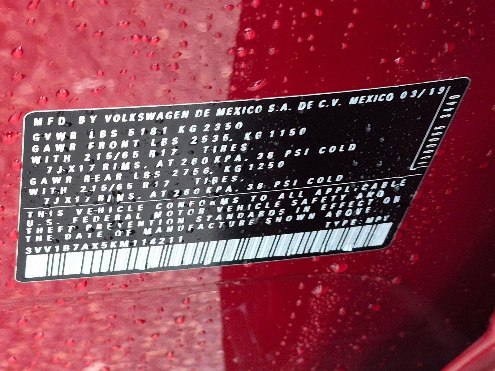 2019 Volkswagen Tiguan 2.0T S FWD