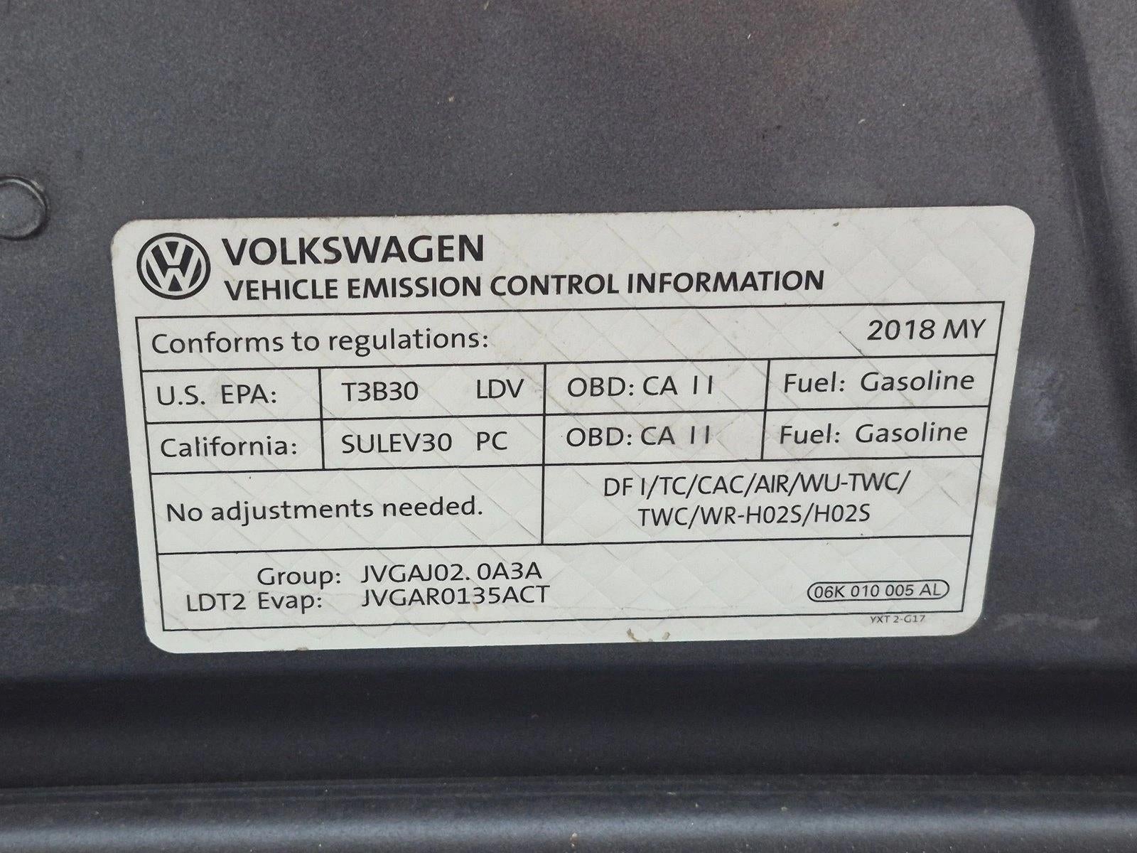 2018 Volkswagen Tiguan 2.0T SEL FWD