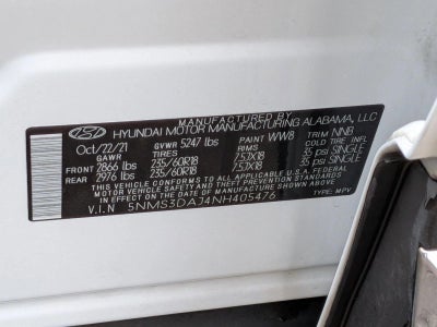 2022 Hyundai SANTA FE SEL AWD