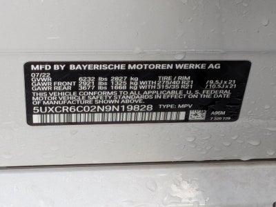 2022 BMW X5 xDrive40i Sports Activity Vehicle