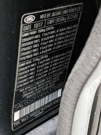 2017 Land Rover Range Rover V6 Supercharged HSE SWB