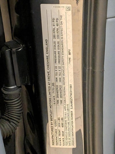 2022 Bentley Bentayga V8 AWD