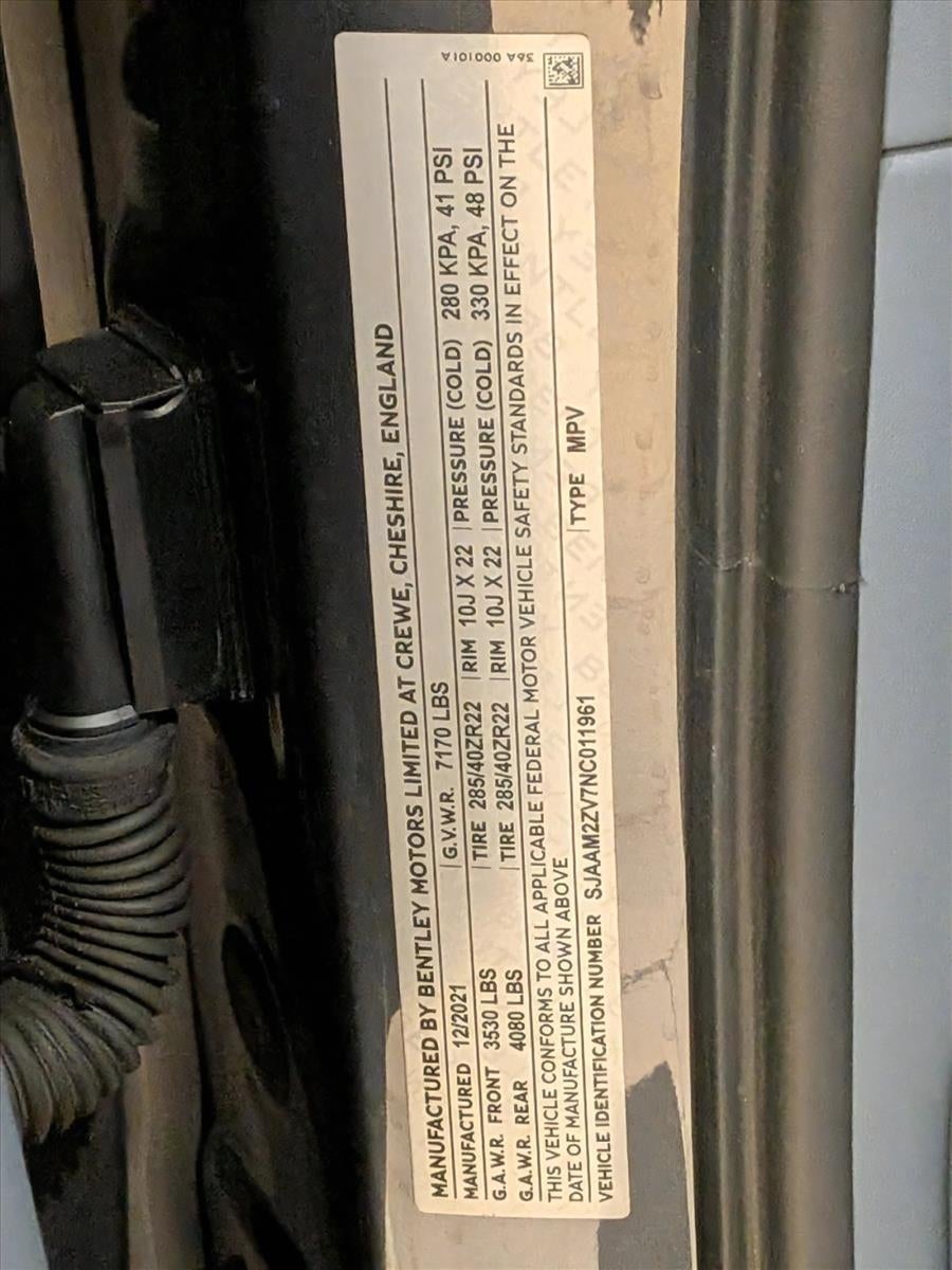 2022 Bentley Bentayga V8 AWD
