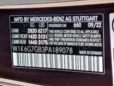 2023 Mercedes-Benz S-Class S 580 4MATIC® Sedan