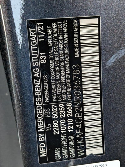 2022 Mercedes-Benz C-Class C 300 Sedan