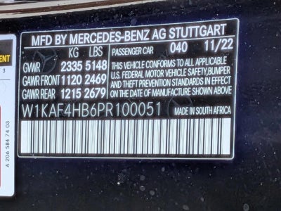 2023 Mercedes-Benz C-Class C 300 4MATIC® Sedan