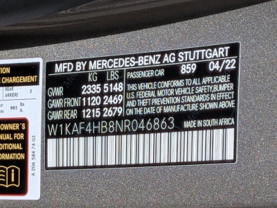 2022 Mercedes-Benz C-Class C 300 4MATIC® Sedan