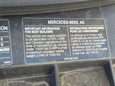 2024 Mercedes-Benz Sprinter Cargo Van 2500 High Roof I4 Diesel HO 170" RWD