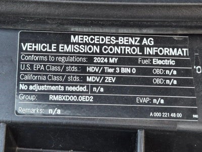 2024 Mercedes-Benz eSprinter Cargo Van 2500 High Roof 170" RWD