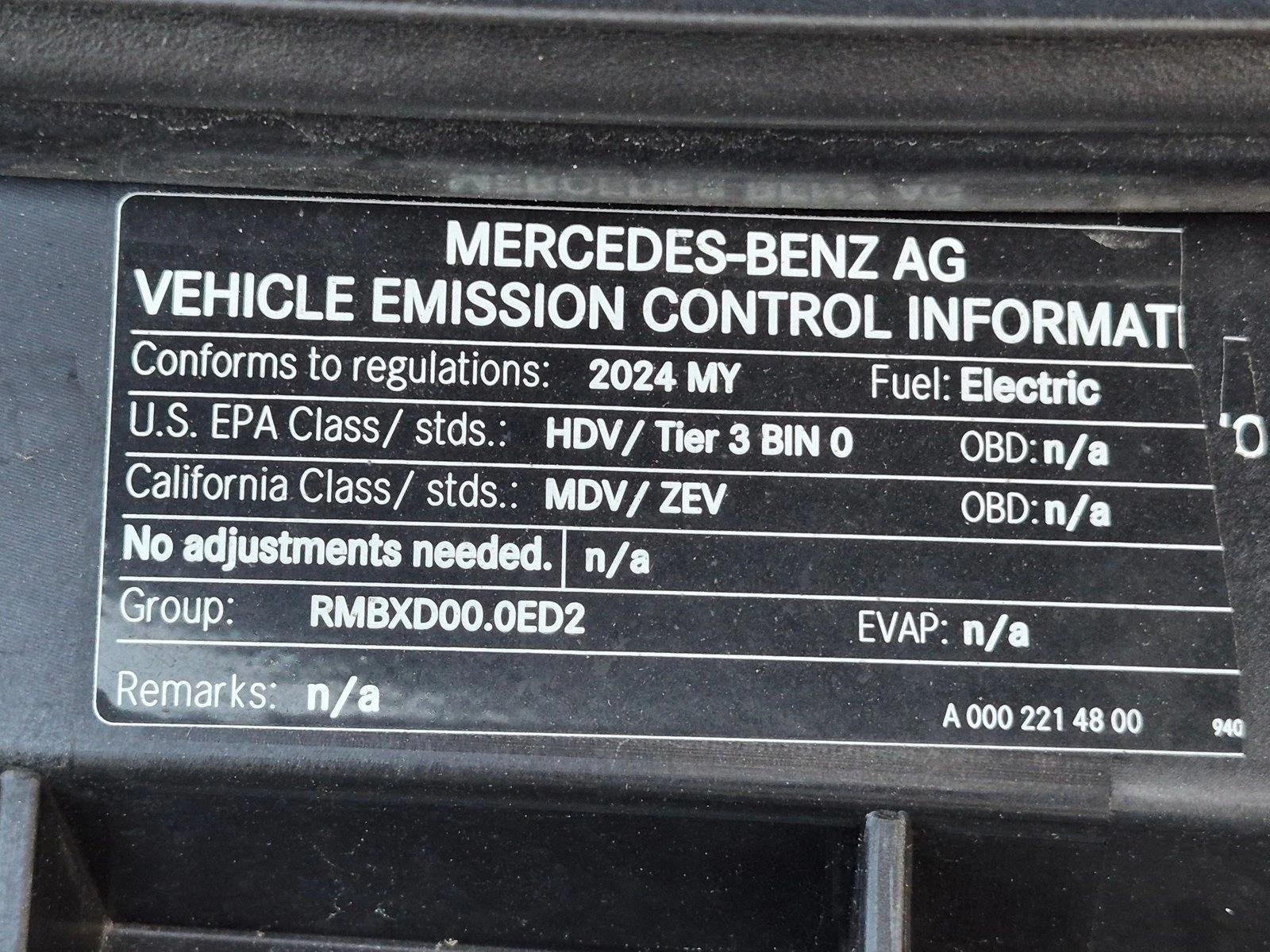 2024 Mercedes-Benz eSprinter Cargo Van 2500 High Roof 170" RWD