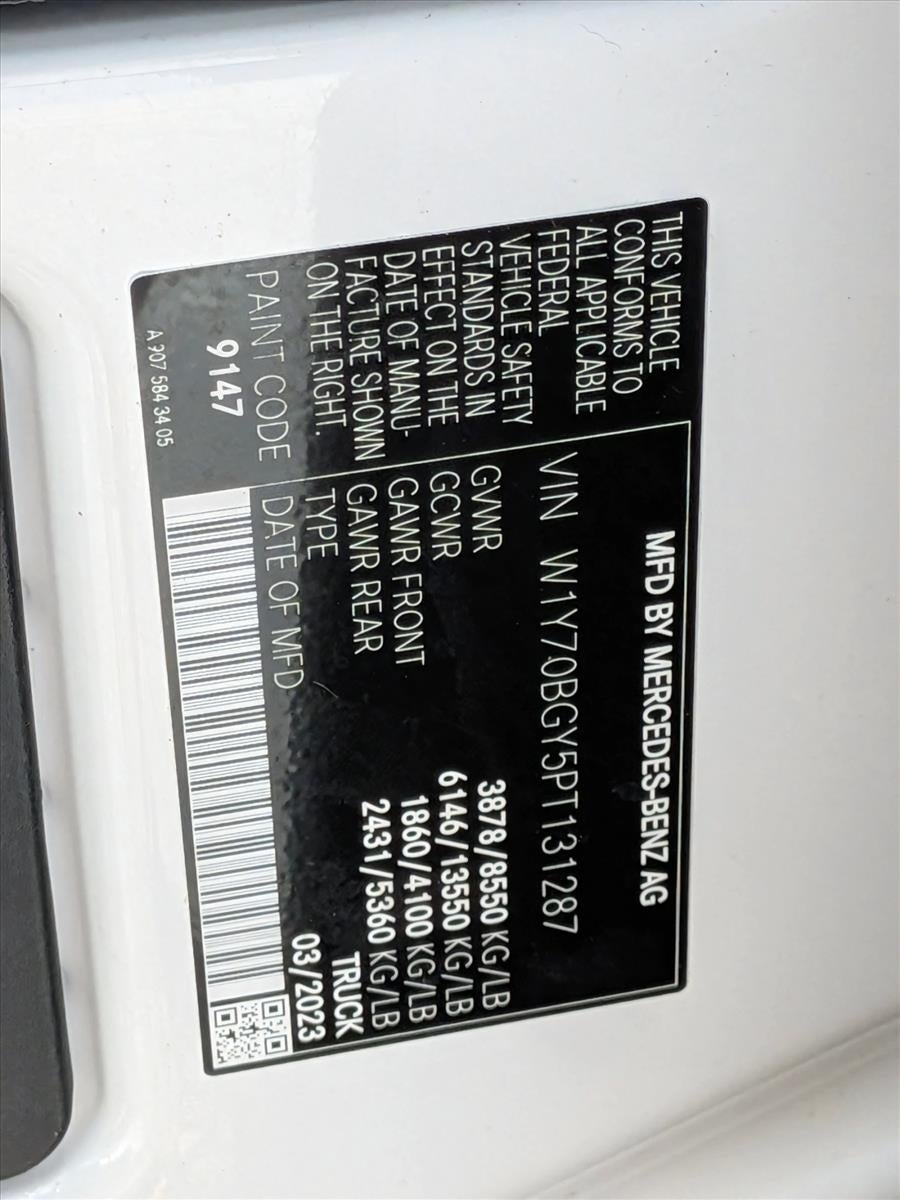 2023 Mercedes-Benz Sprinter Cargo Van 1500 Standard Roof I4 Gas 144" RWD