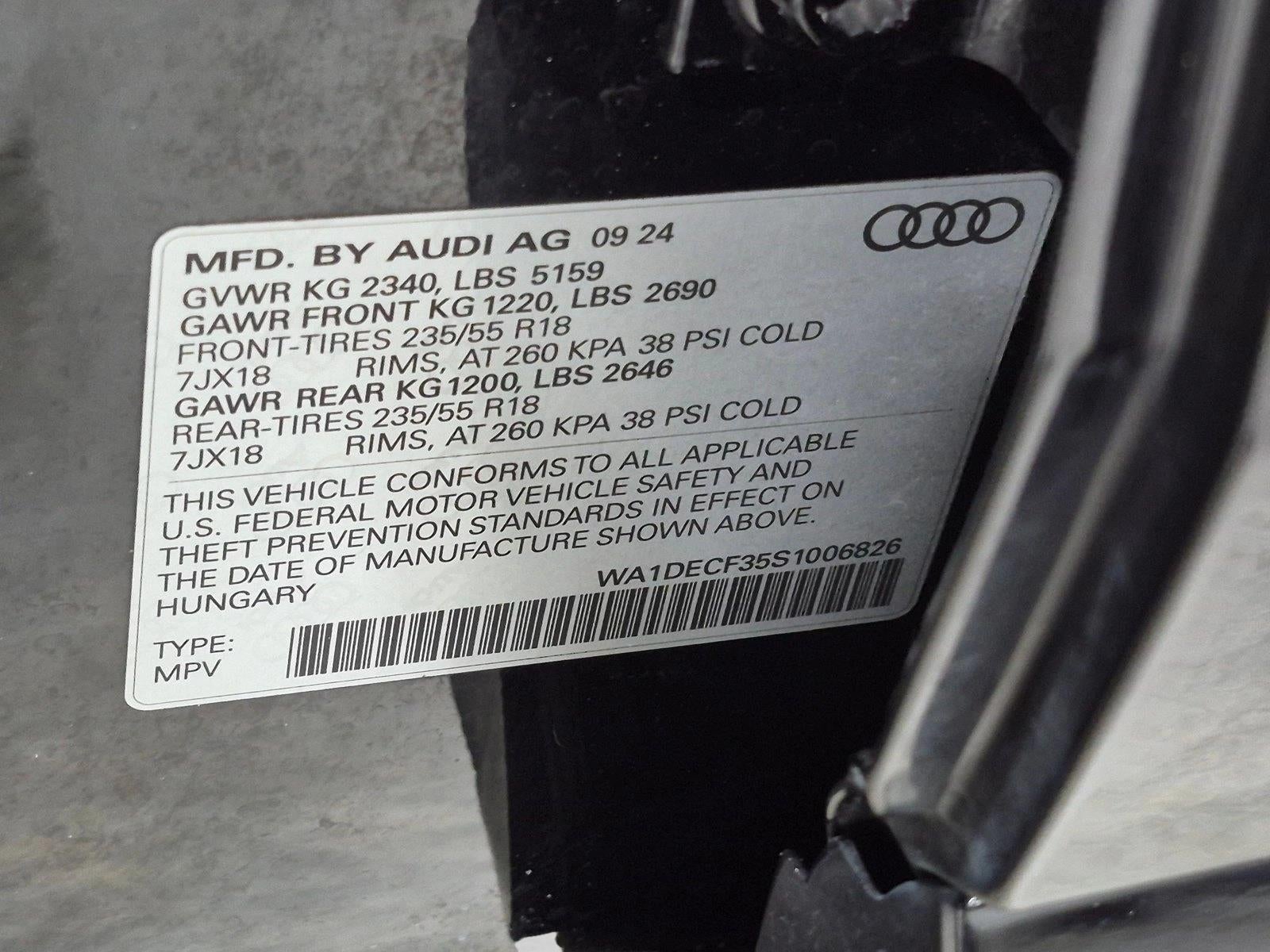 2025 Audi Q3 S line Premium 45 TFSI quattro