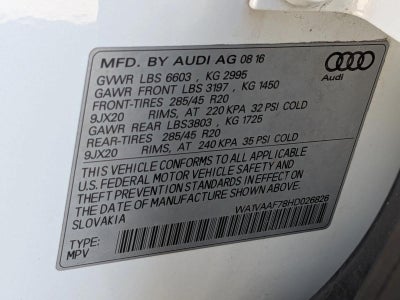 2017 Audi Q7 3.0 TFSI Prestige