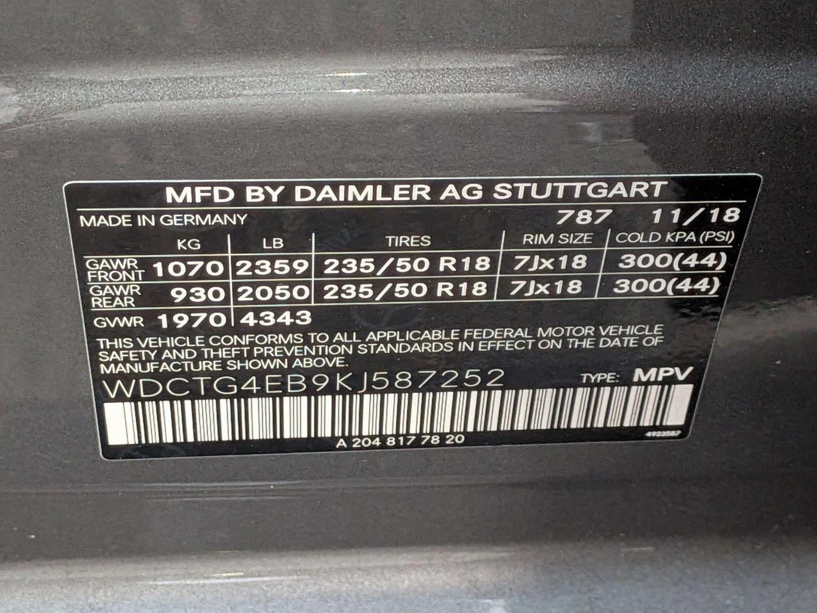 2019 Mercedes-Benz GLA GLA 250 SUV