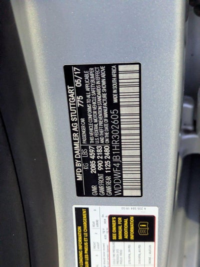 2017 Mercedes-Benz C-Class C 300 Sedan