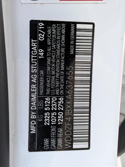 2019 Mercedes-Benz E-Class E 300 RWD Sedan